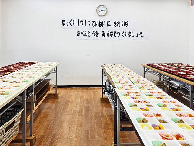配達用弁当作業現場